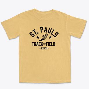 Saint Pauls Lutheran School Track and Field Premium Heavyweight T-shirt