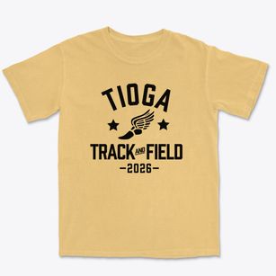 Tioga Middle School Track and Field Premium Heavyweight T-shirt
