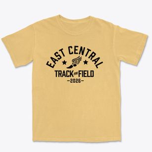 East Central High School Track and Field Premium Heavyweight T-shirt