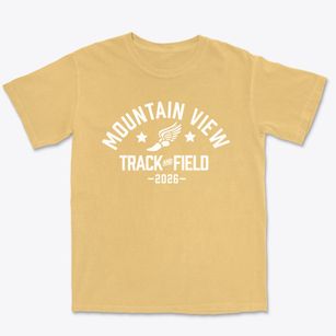 Mountain View High School Track and Field Premium Heavyweight T-shirt