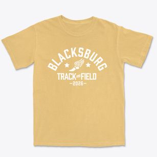 Blacksburg High School Track and Field Premium Heavyweight T-shirt