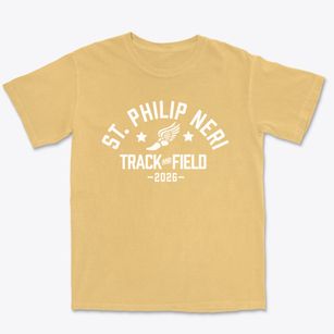 Saint Philip Neri School Track and Field Premium Heavyweight T-shirt