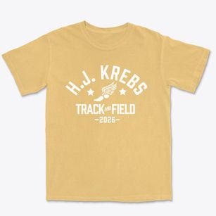 H.j. Krebs Elementary School Track and Field Premium Heavyweight T-shirt