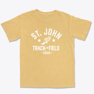 Saint John The Baptist School Track and Field Premium Heavyweight T-shirt