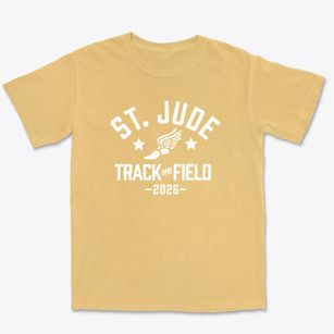 Saint Jude School Track and Field Premium Heavyweight T-shirt