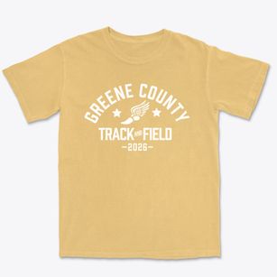Greene County Middle School Track and Field Premium Heavyweight T-shirt