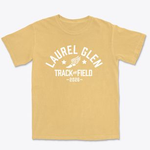 Laurel Glen Elementary School Track and Field Premium Heavyweight T-shirt