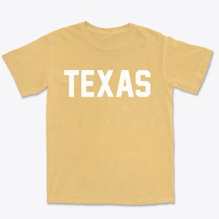  Texas Block Letter Premium Heavyweight T-shirt