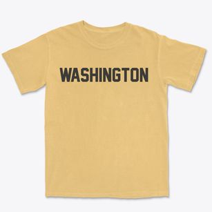 Washington New Jersey Classic Block Premium Heavyweight T-shirt