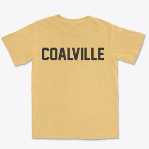 Coalville Iowa Classic Block Premium Heavyweight T-shirt