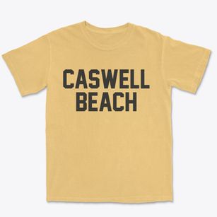 Caswell Beach North Carolina Classic Block Premium Heavyweight T-shirt