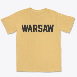 Warsaw Indiana Classic Block Premium Heavyweight T-shirt