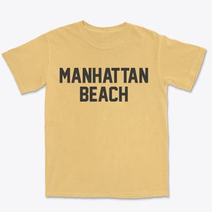 Manhattan Beach Minnesota Classic Block Premium Heavyweight T-shirt