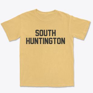 South Huntington New York Classic Block Premium Heavyweight T-shirt