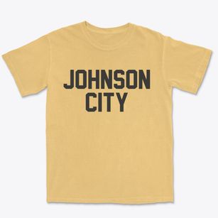 Johnson City Tennessee Classic Block Premium Heavyweight T-shirt