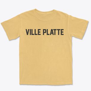 Ville Platte Louisiana Classic Block Premium Heavyweight T-shirt