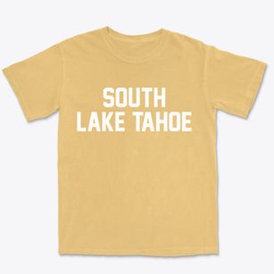 South Lake Tahoe California Classic Block Premium Heavyweight T-shirt