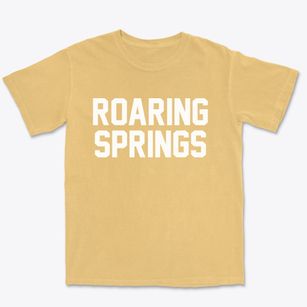 Roaring Springs Texas Classic Block Premium Heavyweight T-shirt