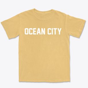 Ocean City Washington Classic Block Premium Heavyweight T-shirt