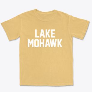 Lake Mohawk New Jersey Classic Block Premium Heavyweight T-shirt