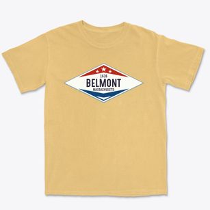 Belmont Massachusetts Diamond Star Premium Heavyweight T-shirt
