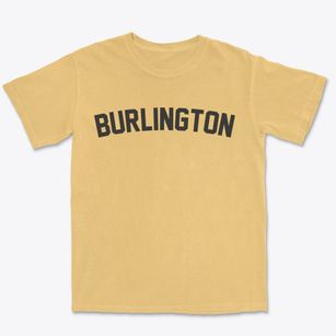 Burlington Iowa Classic Curve Premium Heavyweight T-shirt