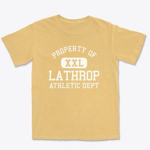 Lathrop California Athletic Dept Premium Heavyweight T-shirt