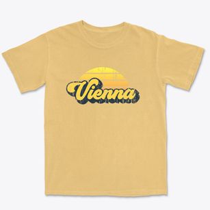 Vienna Georgia Sublime Sunset Premium Heavyweight T-shirt
