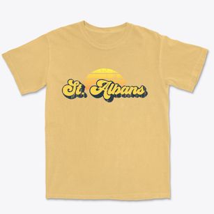 St. Albans Maine Sublime Sunset Premium Heavyweight T-shirt