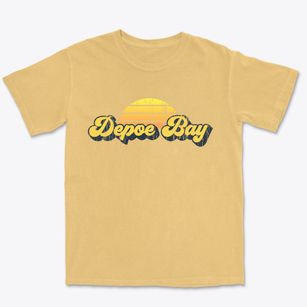 Depoe Bay Oregon Sublime Sunset Premium Heavyweight T-shirt