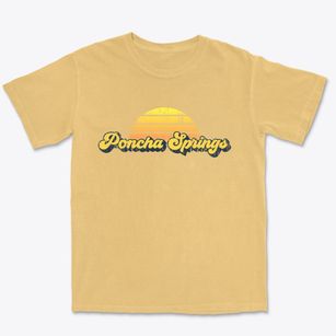 Poncha Springs Colorado Sublime Sunset Premium Heavyweight T-shirt
