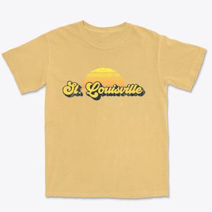 St. Louisville Ohio Sublime Sunset Premium Heavyweight T-shirt