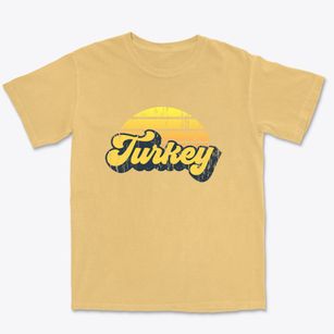 Turkey North Carolina Sublime Sunset Premium Heavyweight T-shirt