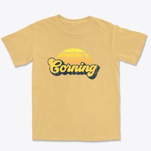 Corning New York Sublime Sunset Premium Heavyweight T-shirt