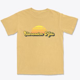Clarendon Hills Illinois Sublime Sunset Premium Heavyweight T-shirt