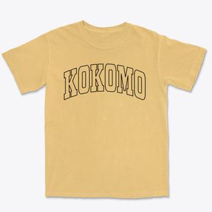 Kokomo Indiana Trendy Block Premium Heavyweight T-shirt