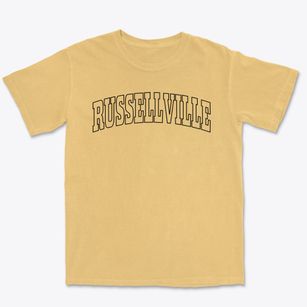Russellville Arkansas Trendy Block Premium Heavyweight T-shirt