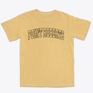 Point Roberts Washington Trendy Block Premium Heavyweight T-shirt