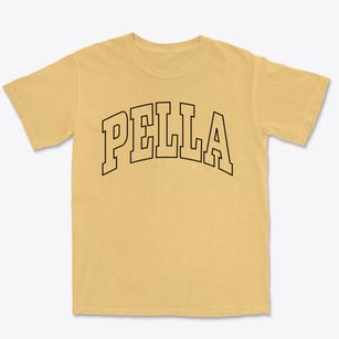 Pella Iowa Trendy Block Premium Heavyweight T-shirt