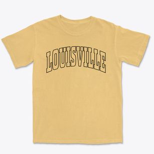 Louisville Ohio Trendy Block Premium Heavyweight T-shirt