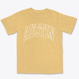 Austin Arkansas Trendy Block Premium Heavyweight T-shirt