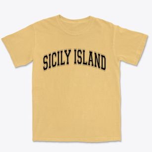 Sicily Island Louisiana Varsity Premium Heavyweight T-shirt