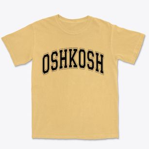 Oshkosh Wisconsin Varsity Premium Heavyweight T-shirt