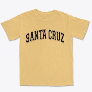 Santa Cruz California Varsity Premium Heavyweight T-shirt