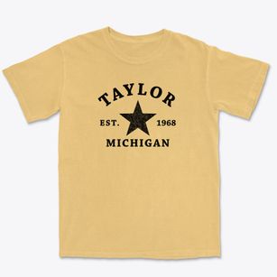 Taylor Michigan Star Premium Heavyweight T-shirt