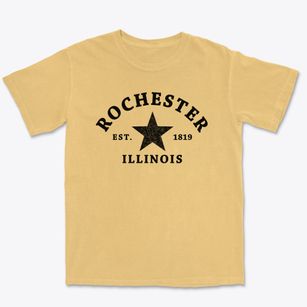 Rochester Illinois Star Premium Heavyweight T-shirt