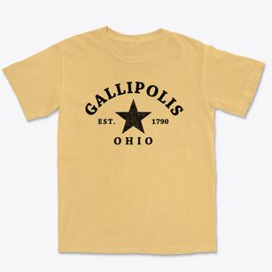 Gallipolis Ohio Star Premium Heavyweight T-shirt