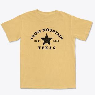 Cross Mountain Texas Star Premium Heavyweight T-shirt