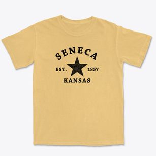 Seneca Kansas Star Premium Heavyweight T-shirt