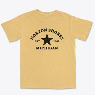 Norton Shores Michigan Star Premium Heavyweight T-shirt